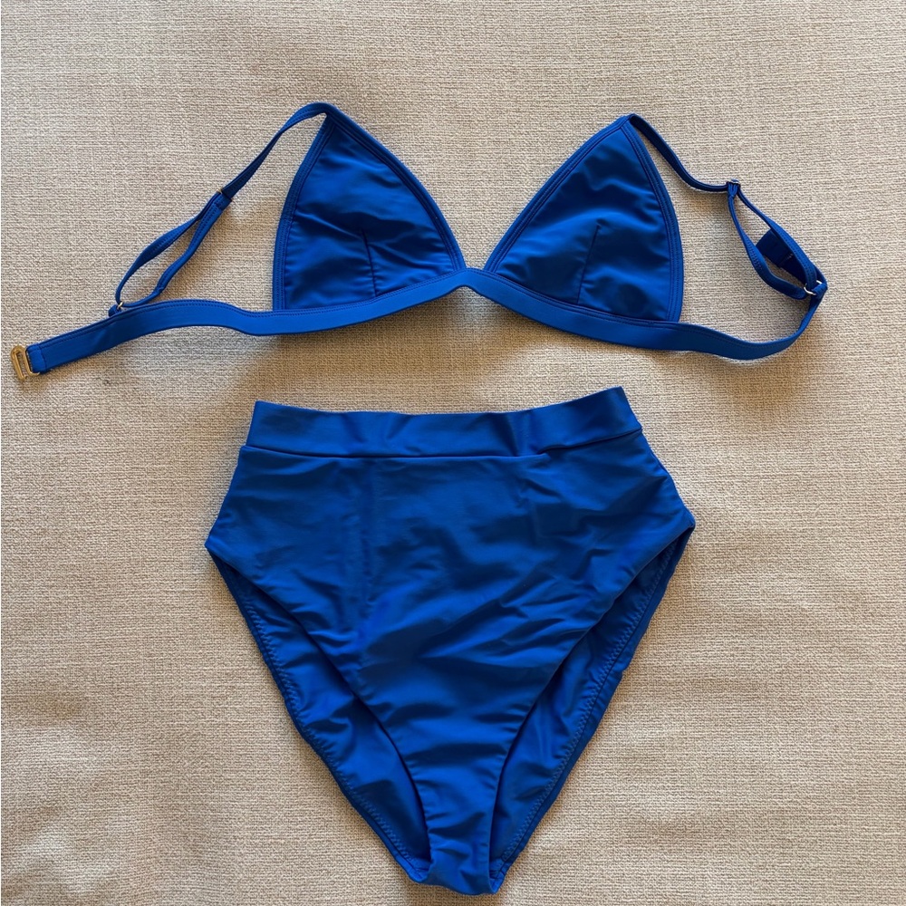 Montce Royal Blue Triangle Bikini Set
